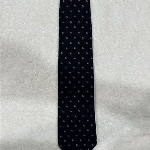 Ralph Lauren Navy Blue Patterned Tie